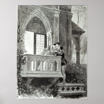 Scene from Act II of Romeo and Juliet Print