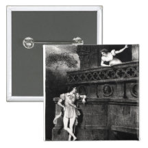 Scene from Act III of 'Romeo and Juliet' Pins