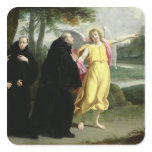 Scene from the Life of St. Benedict Square Stickers