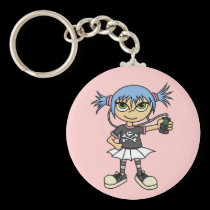 Scene Girl Keychain 1 keychains