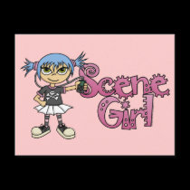 Scene Girl Logo Postcard postcards