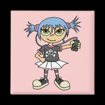 Scene Girl Magnet 1 magnets