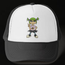Scene Girl Peace Hat hats