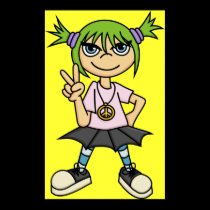 Scene Girl Peace Poster posters