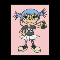 Scene Girl Postcard 1 postcards