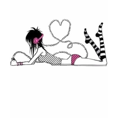 Scene Girl T-shirts by kimzkreationz