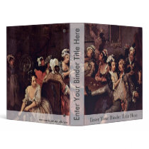 Scene In A Tavern " By Hogarth William 3 Ring Binder