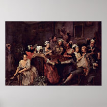 Scene In A Tavern " By Hogarth William Print