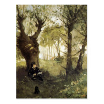Scene in Auvers by Berthe Morisot postcards