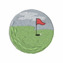 Scene In Golf Ball embroidered shirts