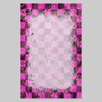 Scene Kid Checkers Stationery