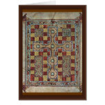 Scene Lindisfarne Gospels: Carpet Page By Meister Greeting Card