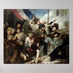 Scene of the 1830 Revolution Poster