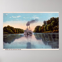 Scene on the Kentucky River Poster