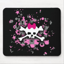 Scene Skull Splatter Mouse Pad mousepads