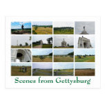 Scenes from Gettysburg Postcard