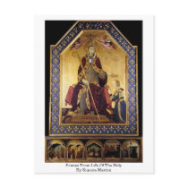 Scenes From Life Of The Holy By Simone Martini Postcard