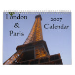 Scenes from London &amp; Paris Calendar