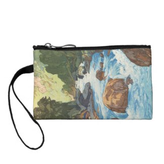 Scenes in the Japan Alps, Kurobe River Yoshida art Coin Wallets