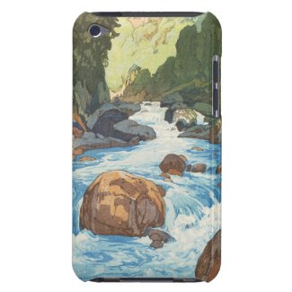 Scenes in the Japan Alps, Kurobe River Yoshida art iPod Case-Mate Cases