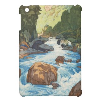 Scenes in the Japan Alps, Kurobe River Yoshida art Cover For The iPad Mini