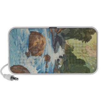 Scenes in the Japan Alps, Kurobe River Yoshida art Notebook Speaker