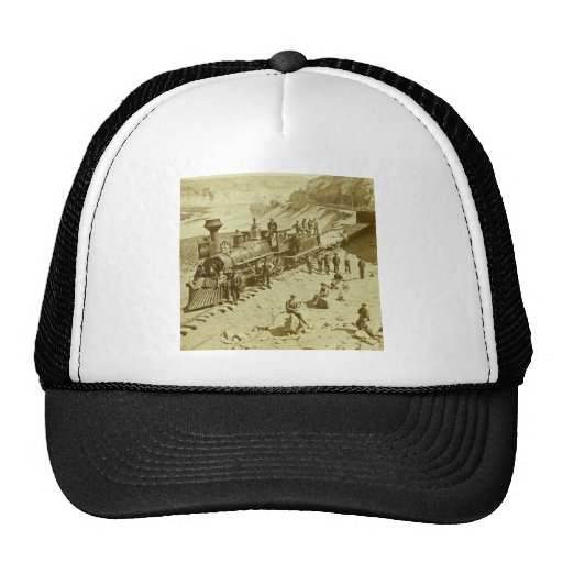Scenes on the Union Pacific Railroad Mesh Hats Zazzle