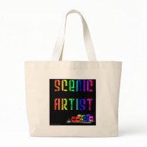 Scenic Artist Design On Black Background bags