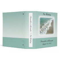Scenic Beach Destination Wedding Vinyl Binder