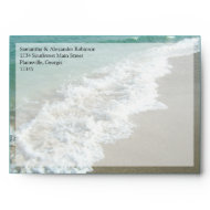 Scenic Beach Destination Wedding envelope