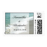 Scenic Beach Wedding Postage Stamps