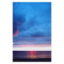 Scenic blue sunset stationery by KanweieneaKreations Scenic blue sunset stationery
