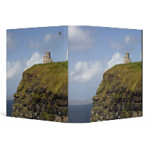 Scenic Cliffs of Moher and O'Brien's Tower. 3 Ring Binders