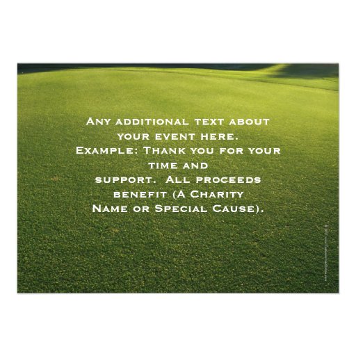 Scenic Golf Outing Invitations