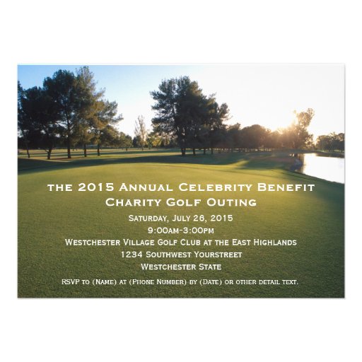 Scenic Golf Outing Invitations