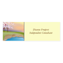 Scenic Landscapes - Japanese Cherry Blossoms business cards by Pixel_Bunneh Scenic Landscapes - Japanese Cherry Blossoms business cards