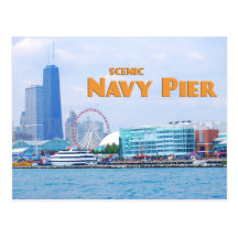 Scenic Navy Pier - Chicago Illinois Postcards