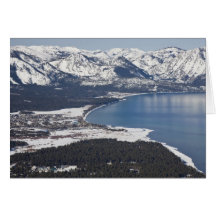 Scenic view of Lake Tahoe, USA Card