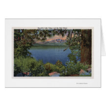 Scenic View of the Lake Greeting Cards