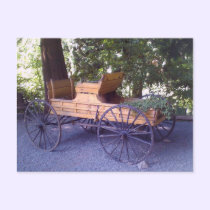 Scenic Wagon Cart postcards