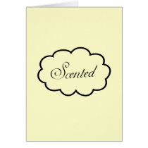 Scented baby t-shirt cards