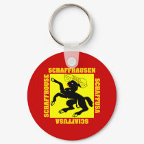 Schaffhausen Switzerland Canton Flag keychains by Vexillophile Schaffhausen Switzerland Canton Flag keychains