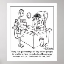 Scheduled Happiness Minute Poster
