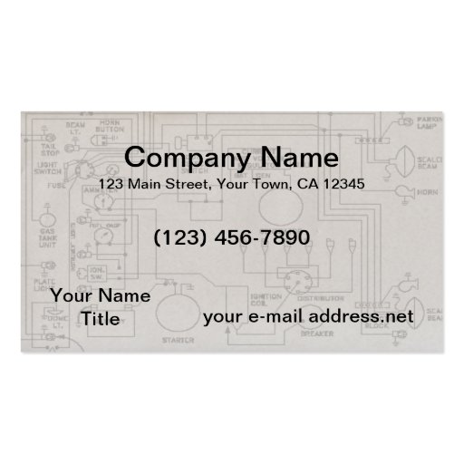 Schematics Business Card (front side)