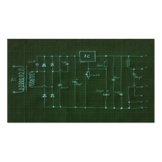 scheme electronic circuit business card template