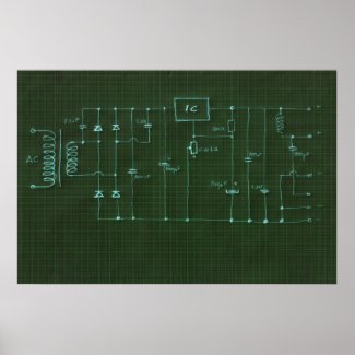 scheme electronic circuit print