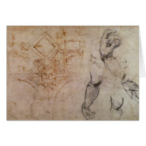 Scheme for the Sistine Chapel Ceiling, c.1508 Card