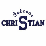 Schenectady Christian Falcons Athletics- Navy Logo Polo Shirt