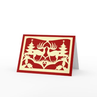 Scherenschnitte Christmas card