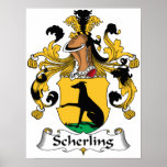 Scherling Family Crest Print